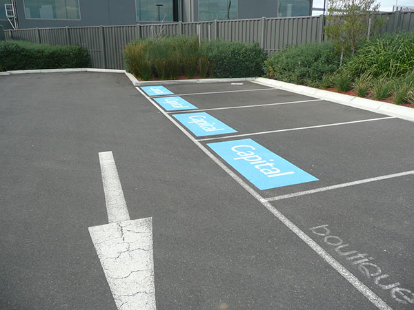 car park line marking sample three