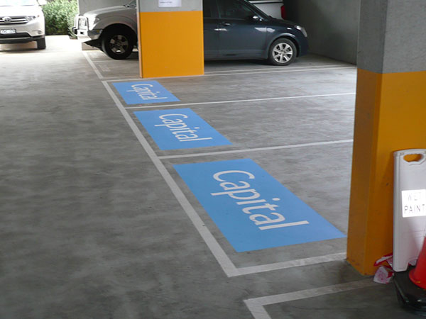 car park line marking sample two