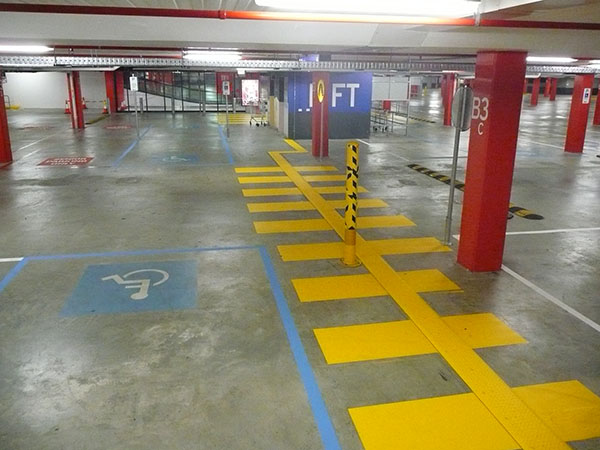 shopping center markings sample two